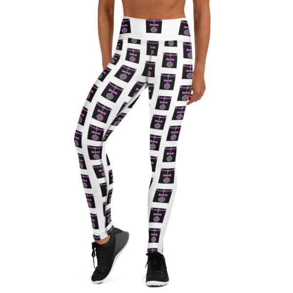 Tan Printz Collection All-Over Print Yoga Leggings