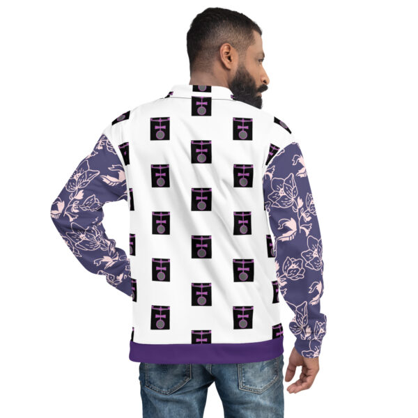 Tan Printz All-Over Print Yoga Collection Unisex Bomber Jacket - Image 2