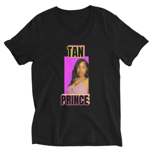 TAN PRINCE FOR THE FANS UNISEX T-SHIRT, SHORT SLEEVE, V-NECK